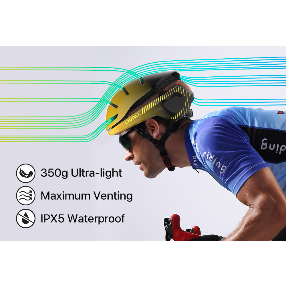 Smart přilba s 270° osvětlením a směrovkami Livall EVO21