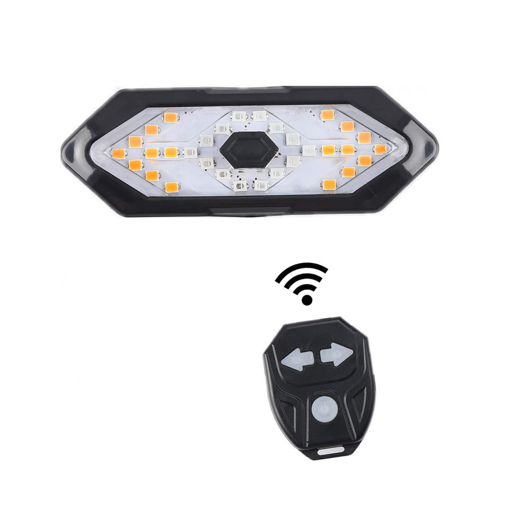 Výstražné světlo se směrovkami a bluetooth ovladačem