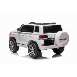 Elektrické autíčko Toyota Landcruiser 12V,  biele