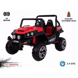 Elektrické autíčko RSX Červené,  Pohon 4x4