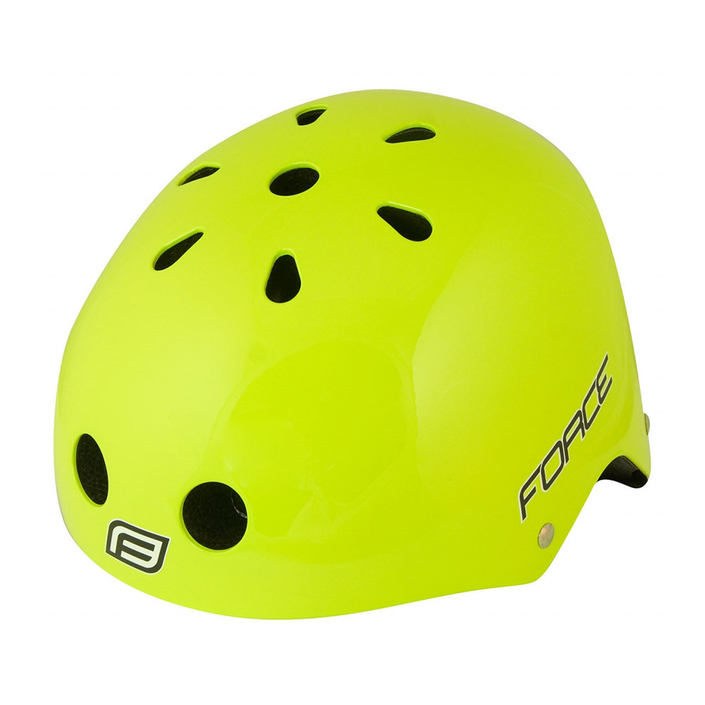 Přilba Force BMX fluo lesklá