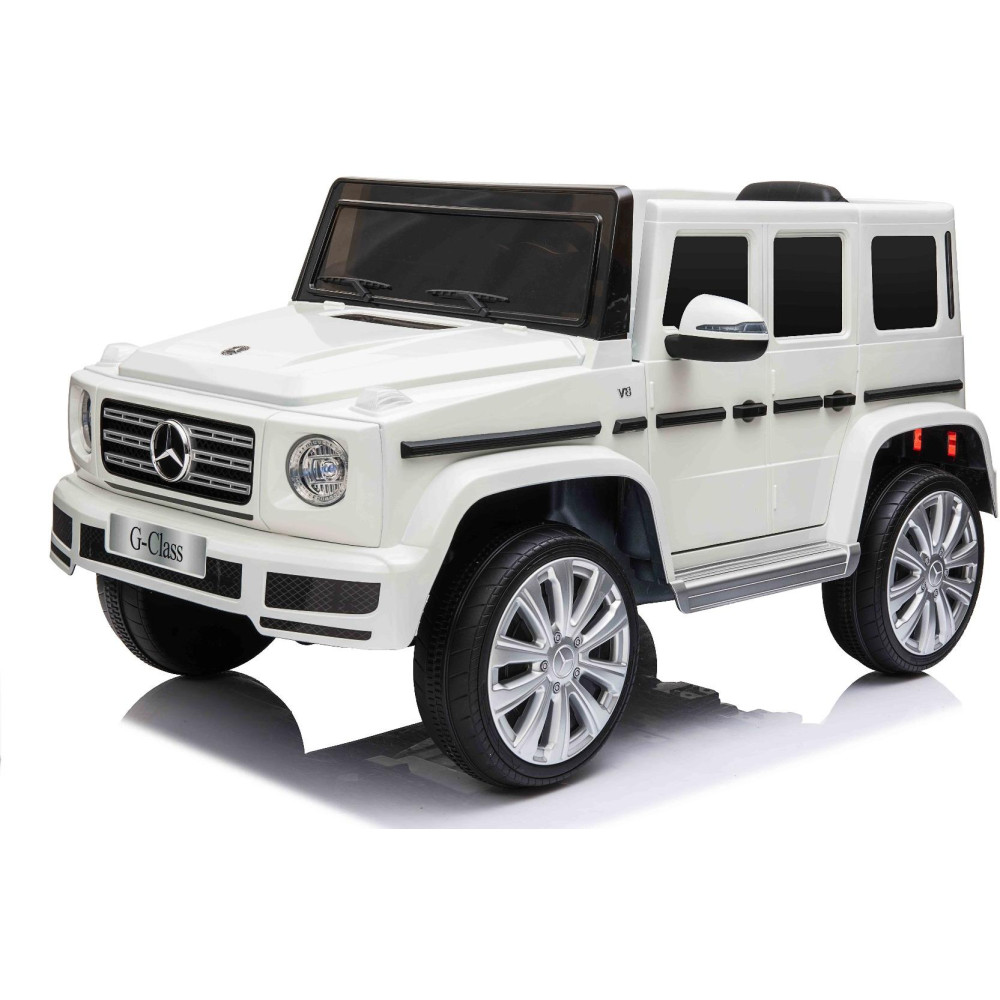 Elektrické autíčko Mercedes G500 12V,  biele