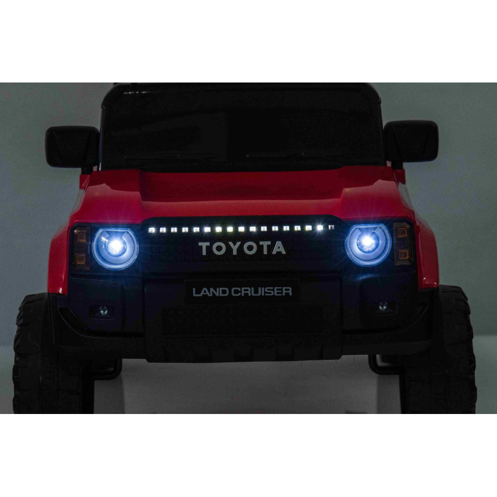 Elektrické autíčko Toyota Landcruiser 12V,  červené